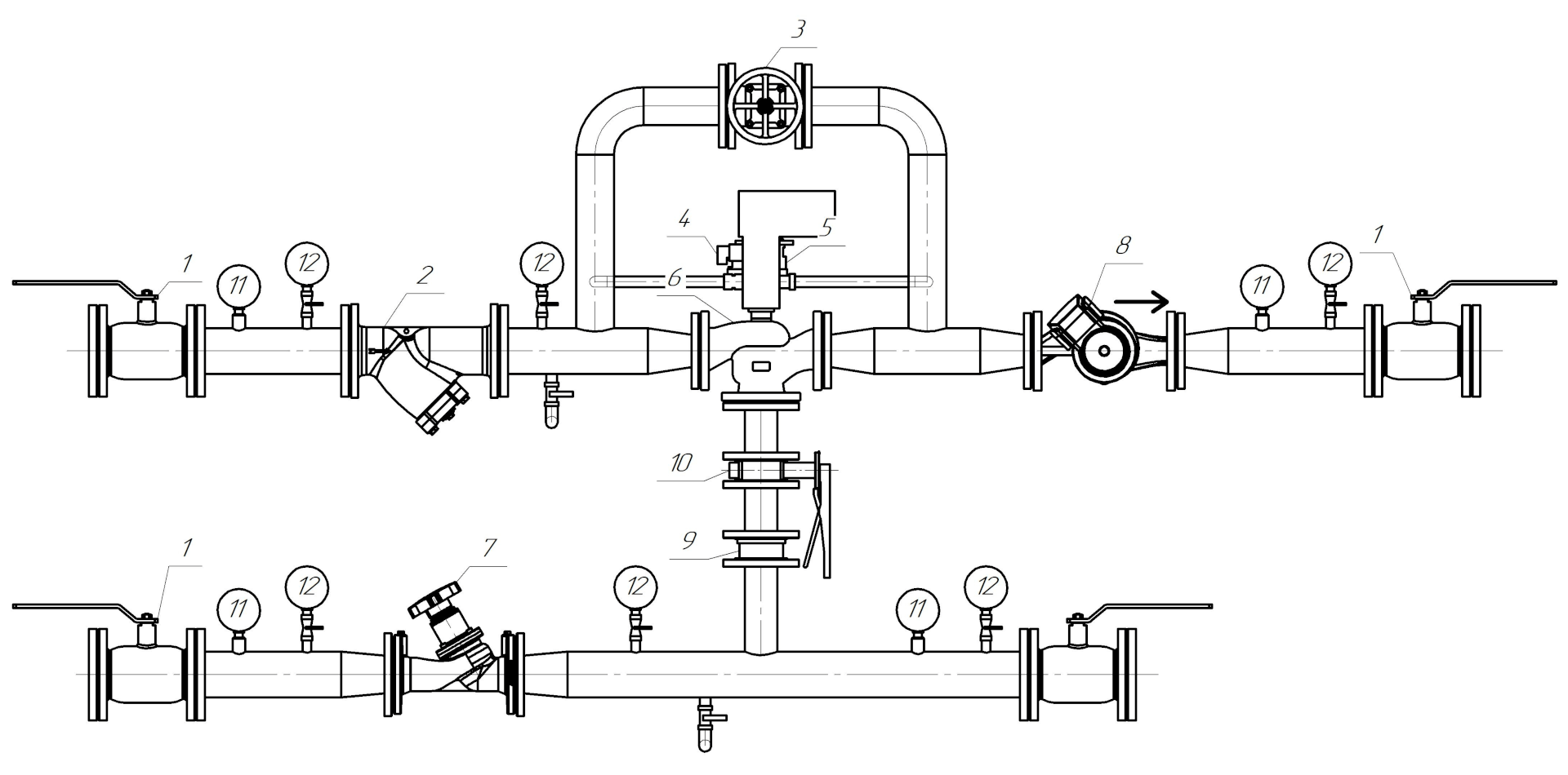 Схема смесительного узла